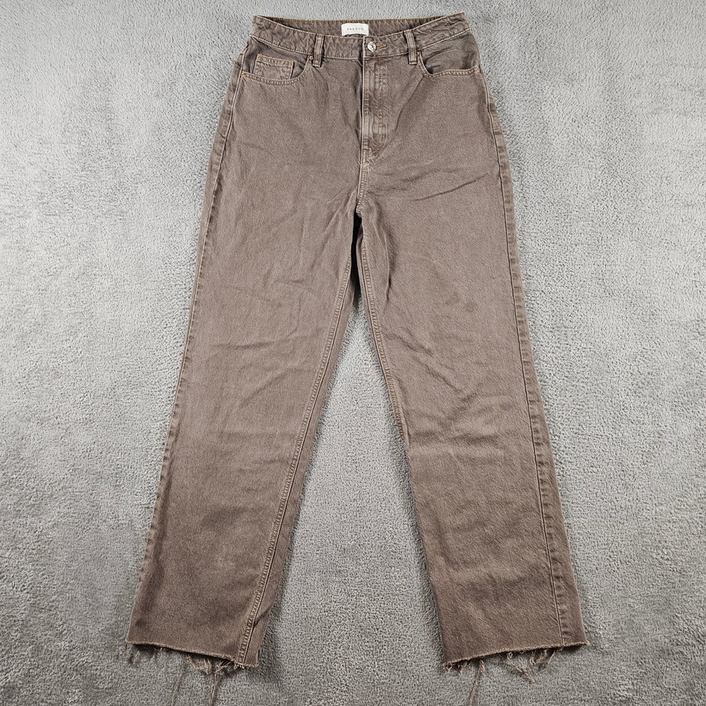 PacSun 90s Boyfriend Brown High Waisted Raw Hem Denim Jeans Size 30